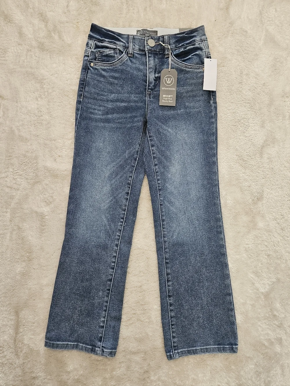 NWT Wit & Wisdom High Rise Women's Jeans Size 2 Denim Casual Streetwear - Picture 4 of 11